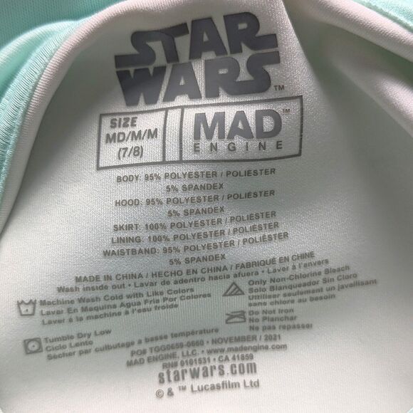 Star Wars The Mandalorian “The Child” Grogu Hooded Tutu Cosplay Dress Size 7/8 - Picture 8 of 9